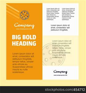 Moon Business Company Poster Template. with place for text and images. vector background