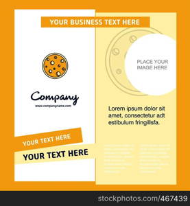 Moon Company Brochure Template. Vector Busienss Template