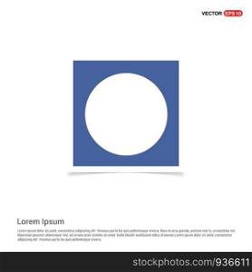 Moon Icon - Blue photo Frame