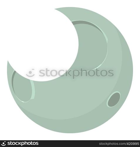 Moon icon. Cartoon illustration of moon vector icon for web. Moon icon, cartoon style