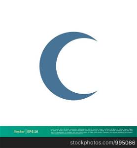Moon Icon Vector Logo Template Illustration Design. Vector EPS 10.