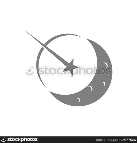 Moon logo icon design illustration