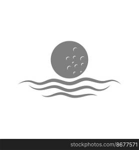 Moon logo icon design illustration