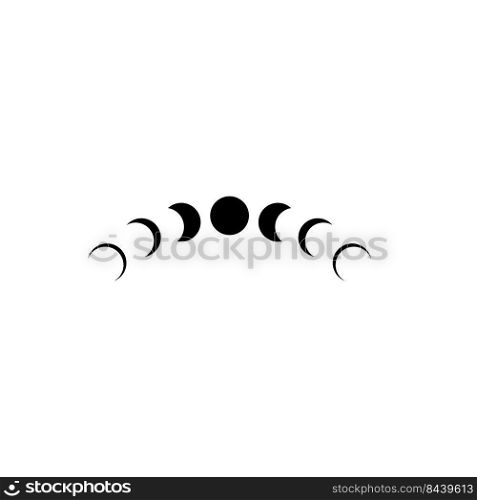 moon logo stock illustration design