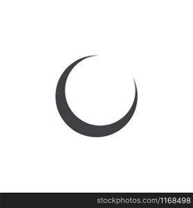 Moon night graphic design template vector isolated