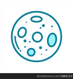 moon - planet - space icon vector design template in white background
