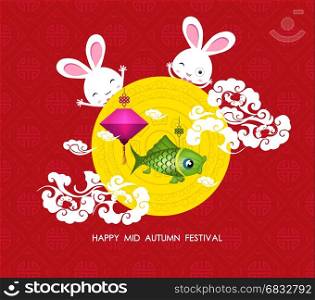 Moon rabbits for celebration Mid Autumn Festival