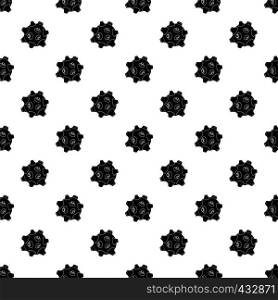Moon with craters pattern seamless in simple style vector illustration. Moon with craters pattern vector