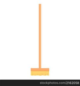 Mop brush icon cartoon vector. Cleaning tool. Clean home. Mop brush icon cartoon vector. Cleaning tool