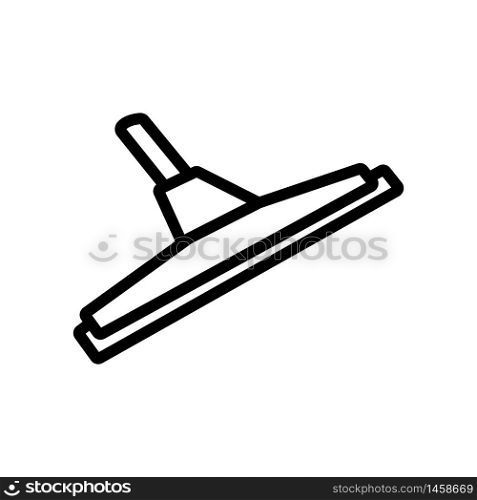 mop with sponge nozzle icon vector. mop with sponge nozzle sign. isolated contour symbol illustration. mop with sponge nozzle icon vector outline illustration
