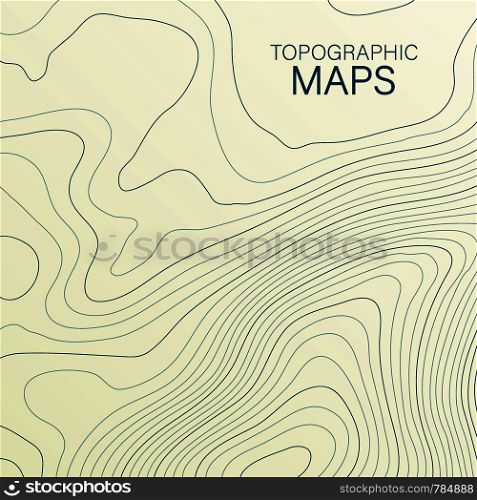 Mopographic map. The stylized height of the topographic contour in lines and contours. Vector illustration. Mopographic map. The stylized height of the topographic contour in lines and contours. Vector stock illustration