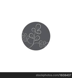 Moringa leaf Logo Template vector symbol nature