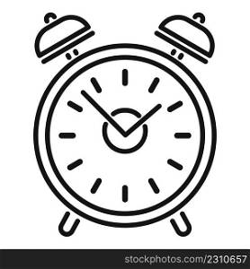 Morning alarm clock icon outline vector. Healthy lifestyle. Active life. Morning alarm clock icon outline vector. Healthy lifestyle