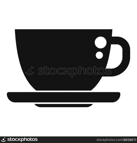 Morning coffee cup icon simple vector. Work time. Job hour. Morning coffee cup icon simple vector. Work time