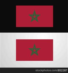 Morocco Flag banner design
