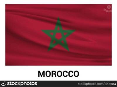 Morocco flag design vector