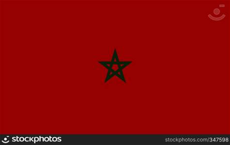 Morocco flag image for any design in simple style. Morocco flag image