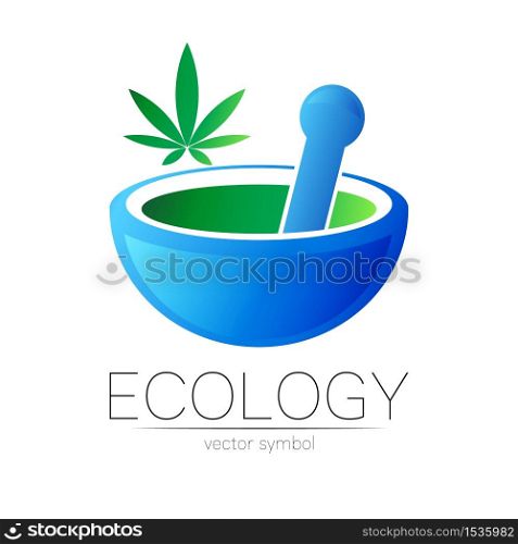 Mortar and pestle vector symbol with cannabis. Logo of nature herb marijuana illustration. Concept for ecology, eco, organic, medicine and herb therapy product. Alternative medical logotype business. Mortar and pestle vector symbol with cannabis. Logo of nature herb marijuana illustration. Concept for ecology, eco, organic, medicine and herb therapy product. Alternative medical logotype business.