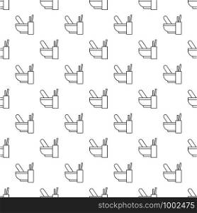 Mortar with pestle pattern vector seamless repeating for any web design. Mortar with pestle pattern vector seamless