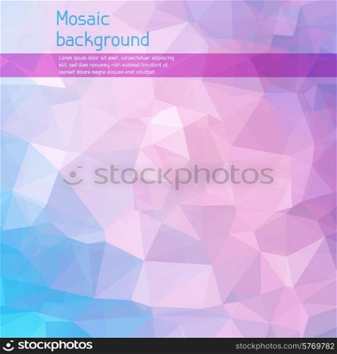 Mosaic abstract background with triangles.