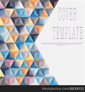 Mosaic design. Layout for the design of the cover, banner, poster, postcard. Template for corporate style, interior, prints and decorations
