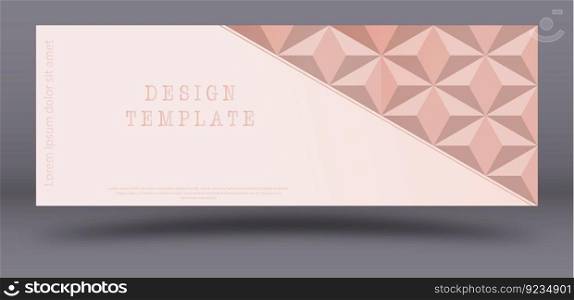 Mosaic design. Layout for the design of the cover, banner, poster, postcard. Template for corporate style, interior, prints and decorations