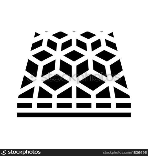 mosaic floor glyph icon vector. mosaic floor sign. isolated contour symbol black illustration. mosaic floor glyph icon vector illustration