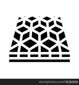 mosaic floor glyph icon vector. mosaic floor sign. isolated contour symbol black illustration. mosaic floor glyph icon vector illustration