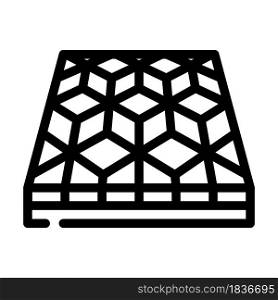 mosaic floor line icon vector. mosaic floor sign. isolated contour symbol black illustration. mosaic floor line icon vector illustration