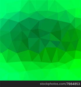 Mosaic Green Background. Abstract Polygonal Green Pattern. Mosaic Green Background