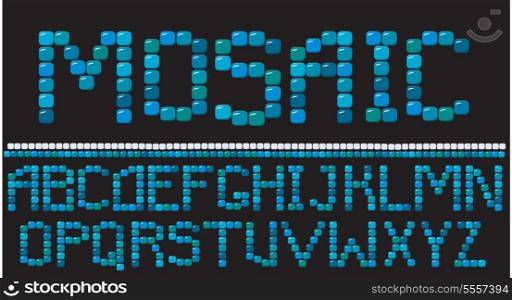 mosaic letters. Please, look mosaic numerals and frames in my portfolio