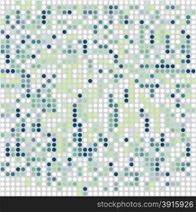 mosaic ornamental seamless pattern in shades of green