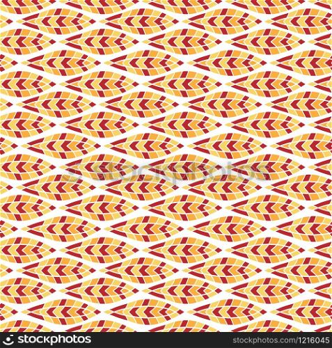 Mosaic repeating pattern in red and yellow colors. Mosaic repeating pattern in red and yellow colors.