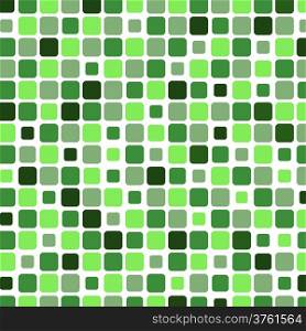 Mosaic with square green background, vector illustration
