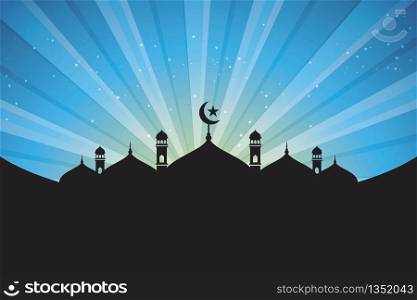 Moslem background vector Illustration design template
