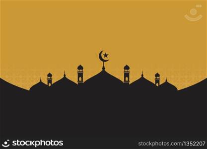 Moslem background vector Illustration design template