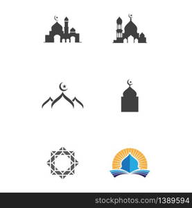 Moslem icon vector Illustration design template