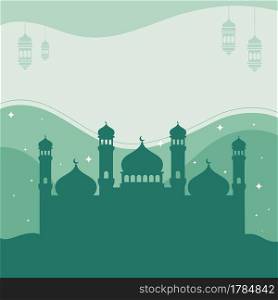 Mosque Background vector Illustration design template