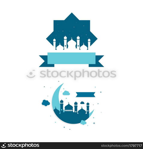 Mosque Background vector Illustration design template