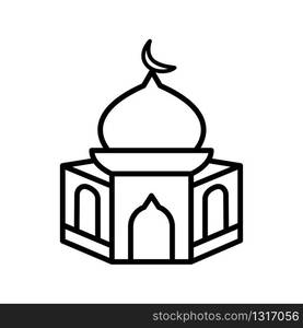 mosque icon collection, trendy style