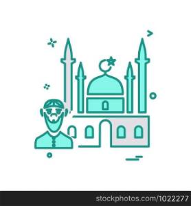 Mosque icon design vector