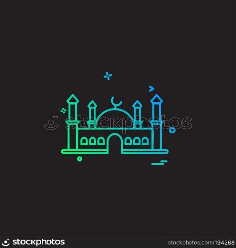 Mosque icon design vector 