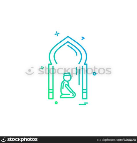 Mosque icon design vector
