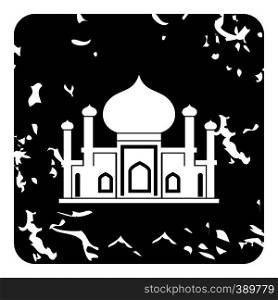 Mosque icon. Grunge illustration of mosque vector icon for web. Mosque icon, grunge style