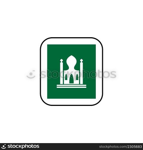 mosque icon logo image vector illustration