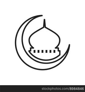 Mosque icon vector design illustration