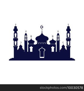 Mosque icon vector Illustration design template