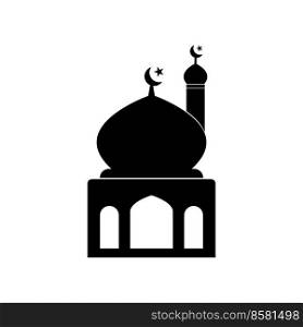 mosque icon vector illustration logo design
