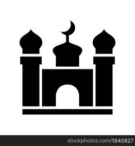 Mosque icon vector on white background