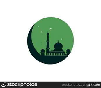 Mosque icon vector template